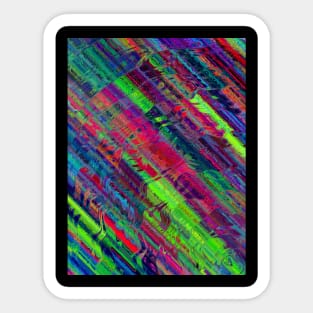 abstract colorful waves Sticker